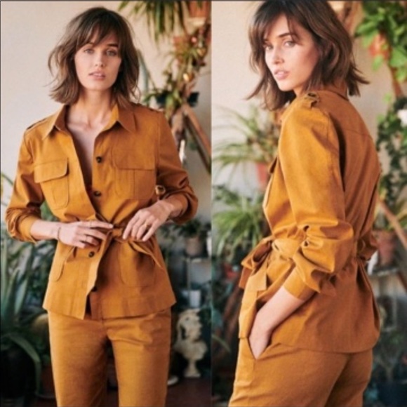 Sezane Jackets & Blazers - Sezane Adelaide Linen Bled Jacket, New with Tags